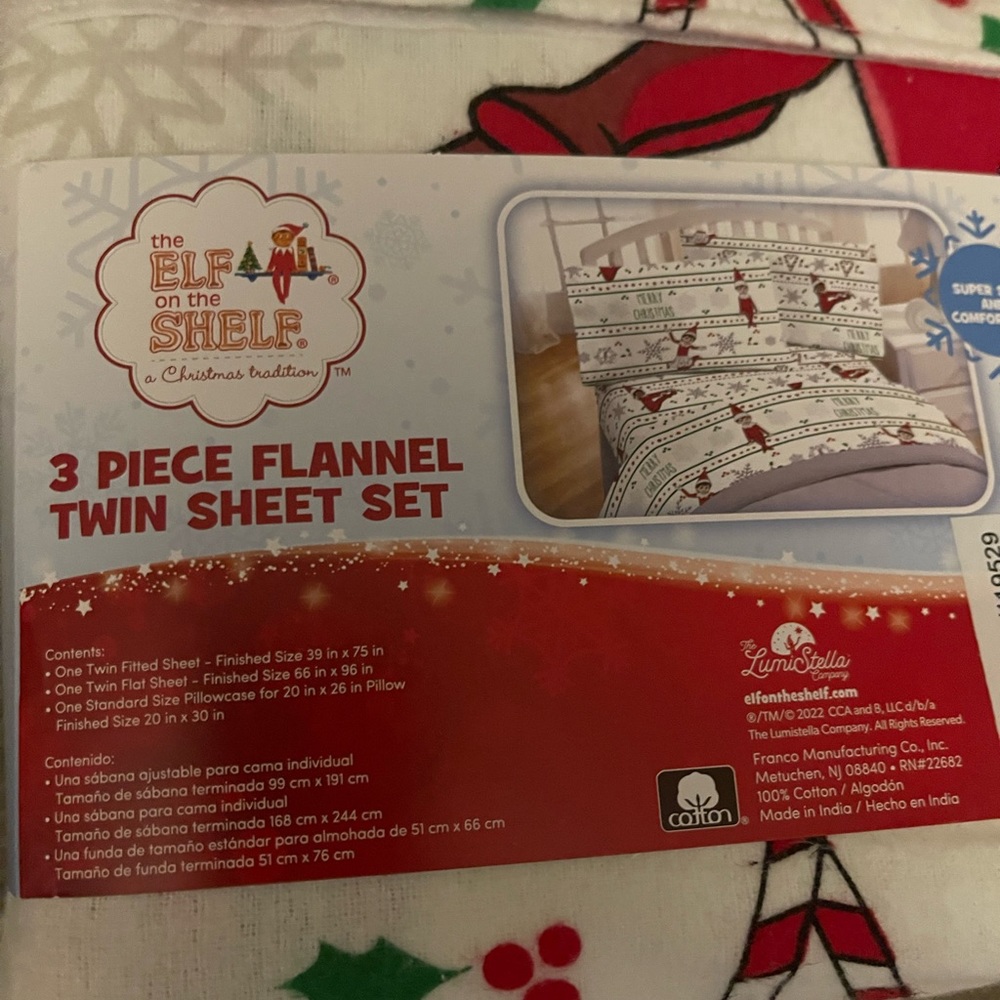 Elf on the shelf Twin bedsheets